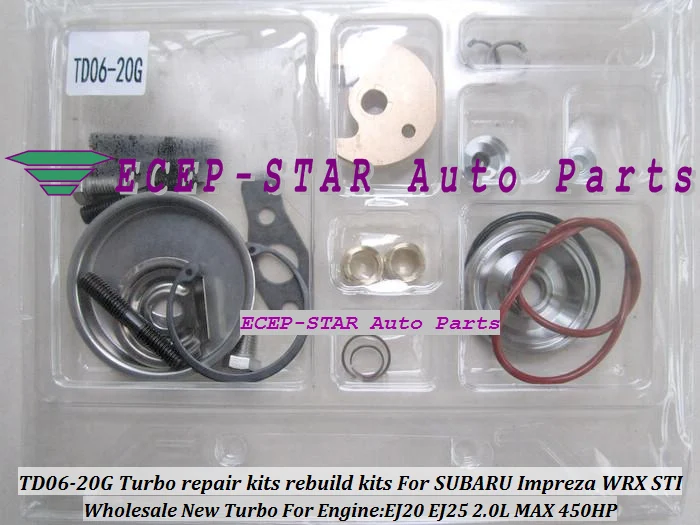 Turbo Turbocharger repair rebuild kit kits TD06 20G TD06 20G For SUBARU Impreza WRX STI Engine