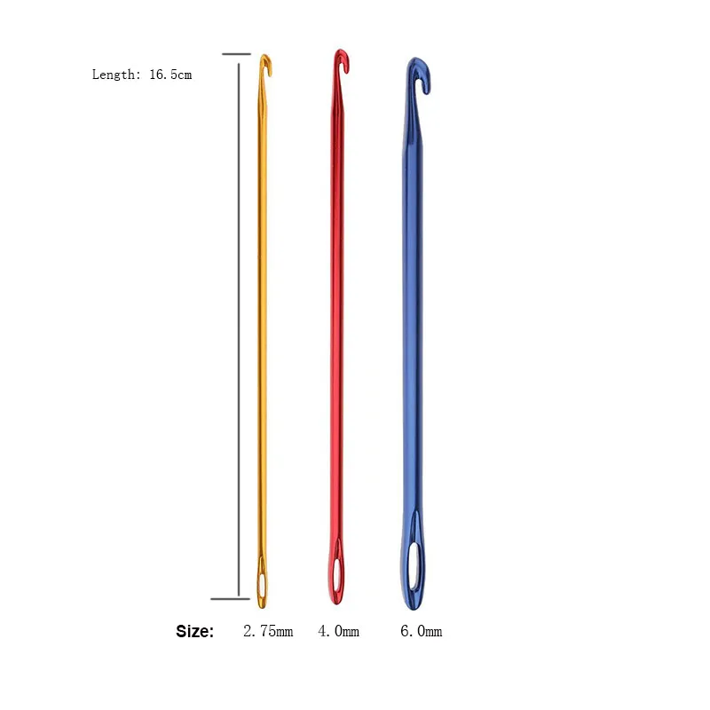 

2019 Hot 1pcs Sewing Needle Stainless Steel Crocher Hook Knitting Needle Thread Sewing tool accessories