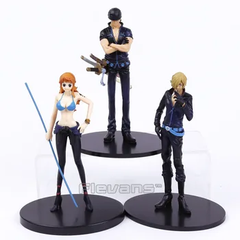 

Anime One Piece Film Gold Nami Zoro Sanji PVC Figures Collectible Model Toys 3pcs/set 16cm