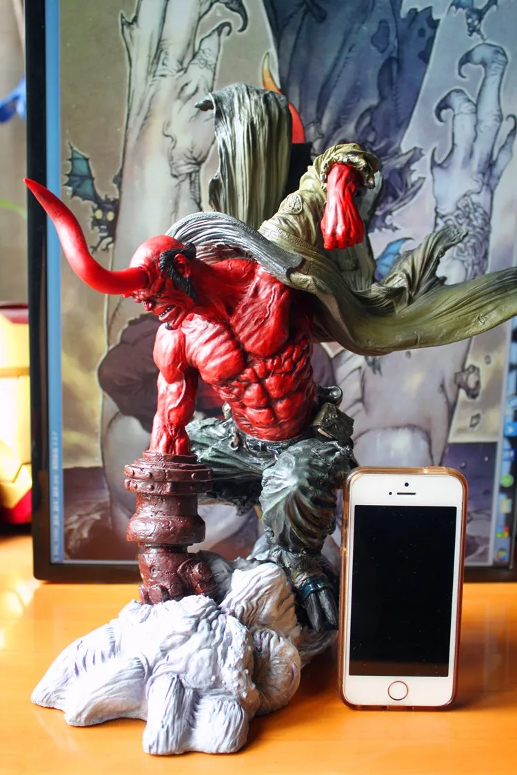 Estartek 1/4 статуя HELLBOY из смолы, красное золото, набор для гаража, статуя для фанатов, Праздничная коллекция, подарок H36CM