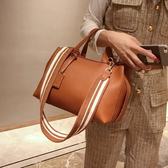 Fashion new women's vintage handbag brief one shoulder bags office lady