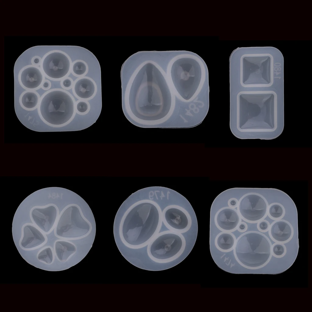 6 стилей, силиконовая купольная форма в виде кабошона, ожерелье, подвеска, форма для литья смолы, ювелирные изделия, ювелирные изделия, инструменты