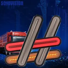 2x12/24 V автомобиль грузовик Стоп Включите свет последовательных плавных световой сигнал тайник для прицепов, рабочими электрическими схемами жилых автомобильных прицепах на колесах лодка