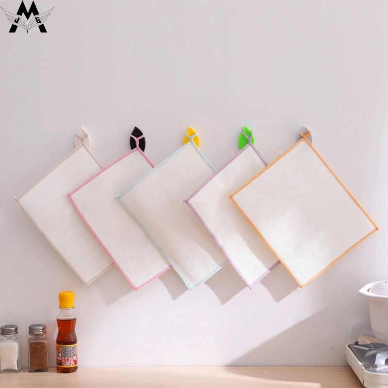 

5pcs/lot Absorbent Microfiber Kitchen Dish Cloth High-efficiency Tableware Household Cleaning Towel Kitchen Tools Gadgets