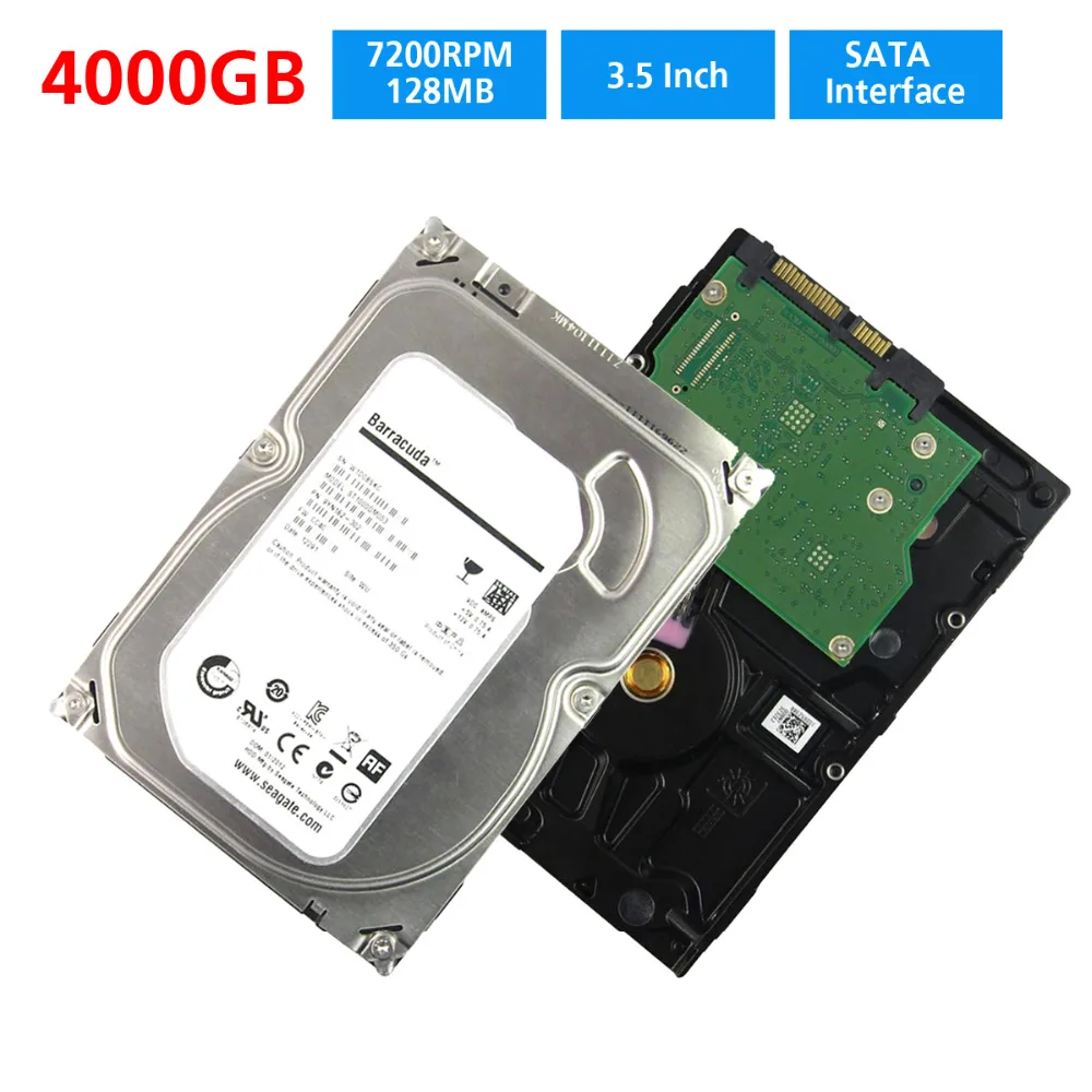 

CCTV SATA HDD 3.5 inch 4000GB Hard Disk 4TB Drive For CCTV Standalone AHD DVR NVR recorder cctv Security System and PC Computer