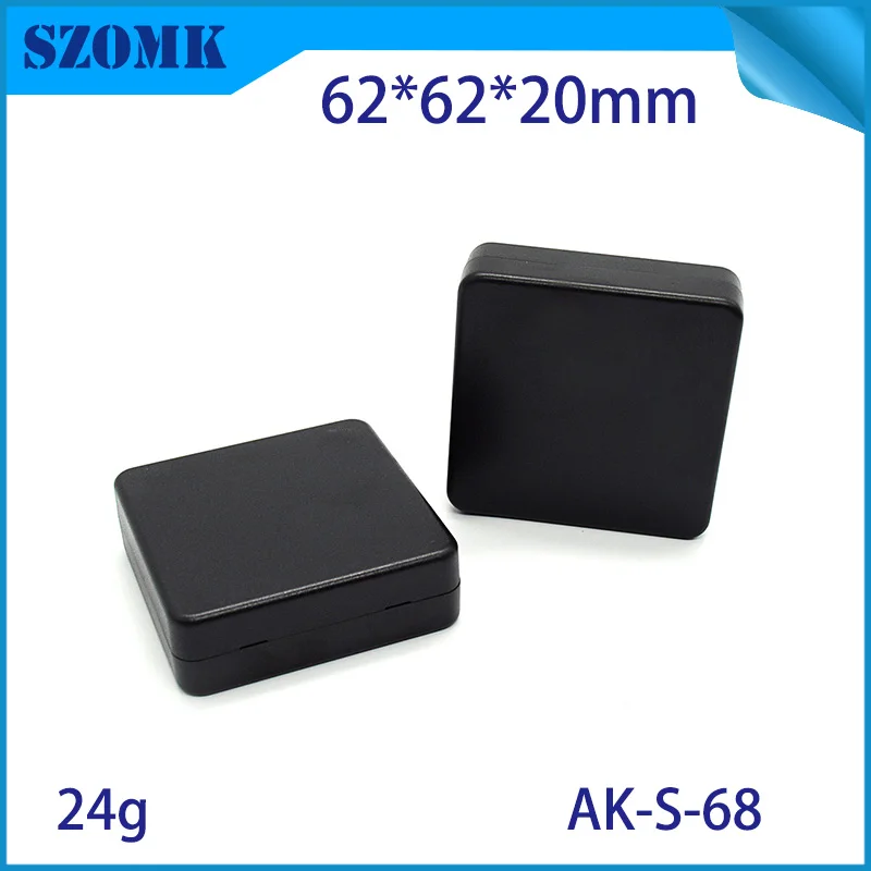 20 шт 62*62*20 мм szomk diy пластиковый ящик для инструментов корпус проекта черный