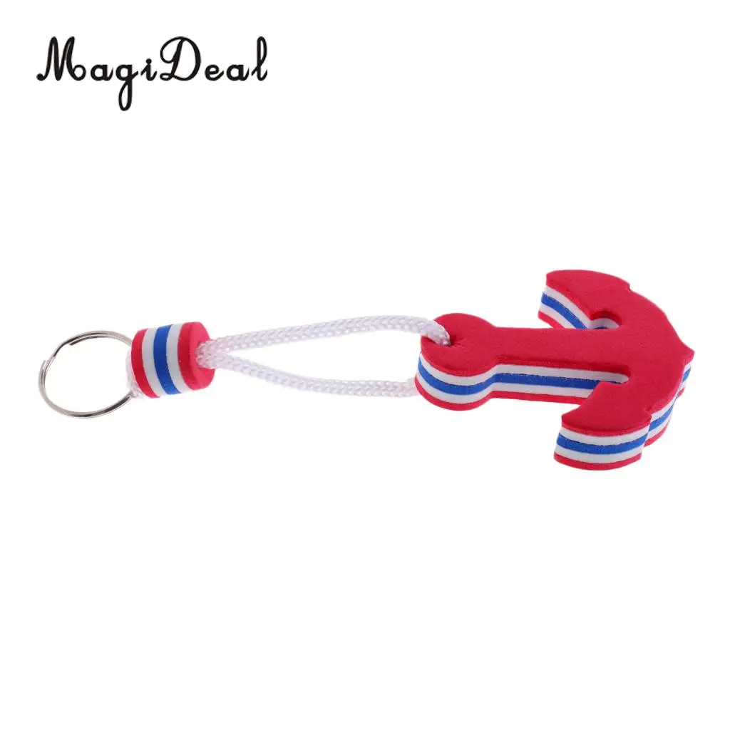 MagiDeal Newest 1Pc EVA Anchor Shaped Boating Keyring Floating Key Ring for Swimming Surfing Marine Sailing Float Water Sport 