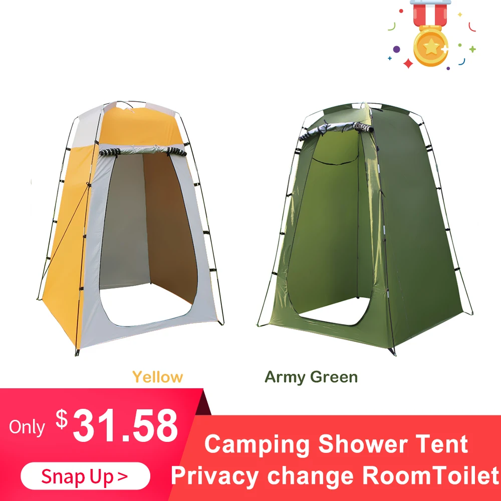

outdoor Portable Shower Toilet Camping Tent For Shower 6FT Privacy Changing Room For Camping Toilet Shower Beach anti UV