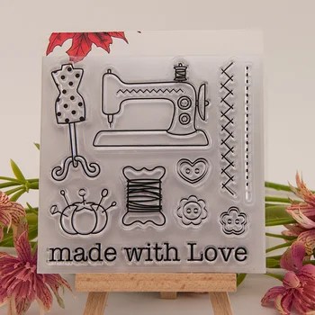 

Model machine Seal Stamp DIY Scrapbook Transparent rubber stamp Hanger Button stamp seal YZ-053
