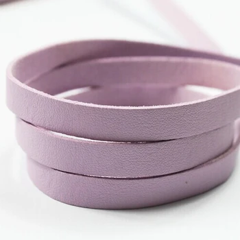 

3 Yards 10mm Pale Pink Coated Flat Soft Faux Suede Leather for Bracelet Jewelry Making, 1.5mm Thickness CS10M1060