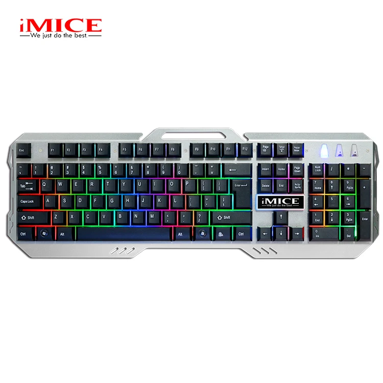 Black New Bluetooth Wireless Mouse Keyboard Standard Layout Keyboard M500-S Multimedia USB 104 Keys Wired Colorful Backlight Metal Gaming Keyboard for Computer PC Laptop Color : Black