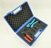 Coaxial cable crimping tool set for BNC connector,TV cable RG55,58,59 with coaxial crimper,cutter,stripper,exchangeable dies ► Photo 1/2