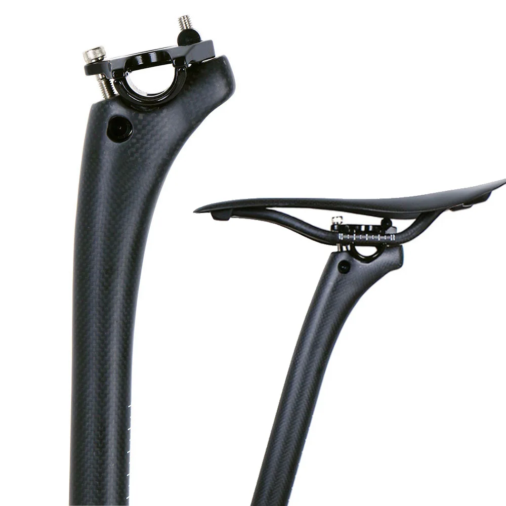 Cycling Seatpost 3k Finish Bike Tube Offset 25mm Full Carbon Fiber Bike