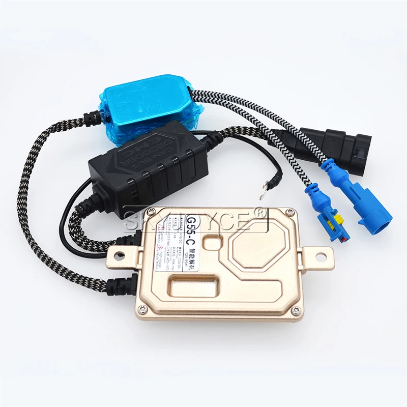 SKYJOYCE 55W HID xenon kit 12V AC CANBUS Ballast H3C Ceramics xenon bulb Car Xenon Headlight Retrofit Conversion Kit 3000K 6000K (3)