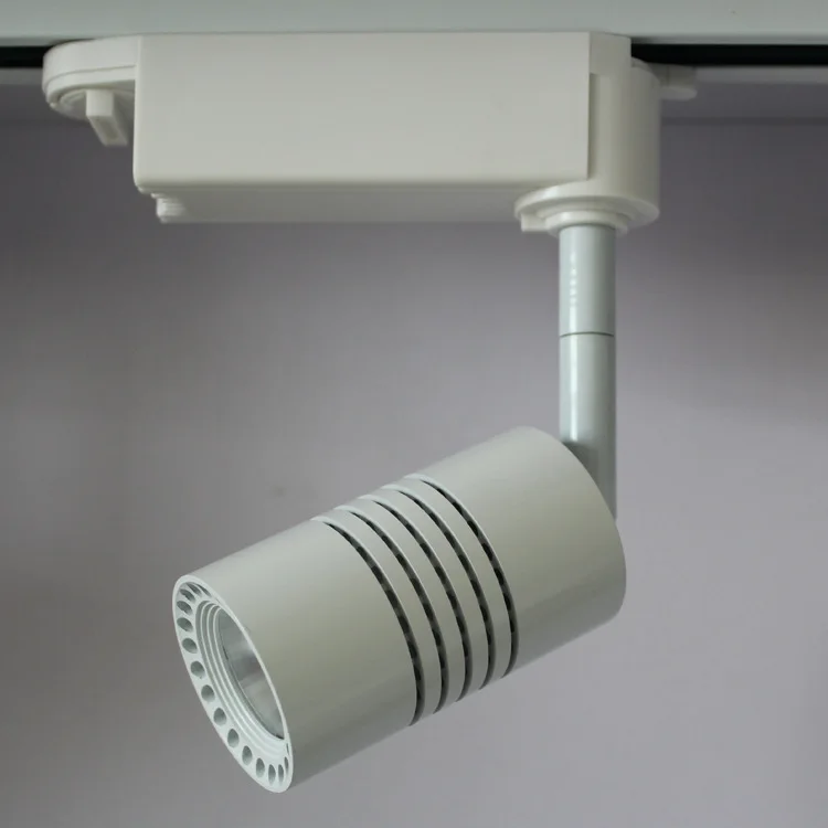 

12W dimmable COB LED Track light Track aluminum Ceiling Rail Track lighting Spot Rail Super Bright 16pcs/lot