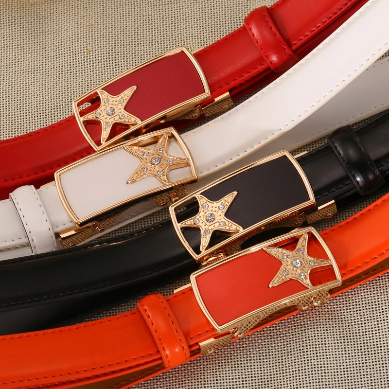 

MINGLILONG New Fashion Women Belts Star Decorative Belts for Jeans Women Belts Luxury Brand