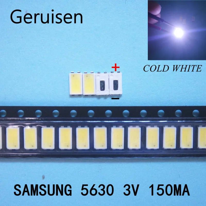 

200PCS FOR SAMSUNG LED Backlight 0.5W 3v 5630 Cool white LCD Backlight for TV TV Application SPBWH1532S1ZVC1BIB