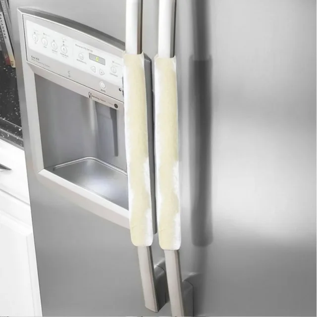 Ручка холодильника чехлы крышка ручки холодильника чехол для микроволновой печи экономичная фланелетта 2 шт. домашняя кухня Пылезащитная печь