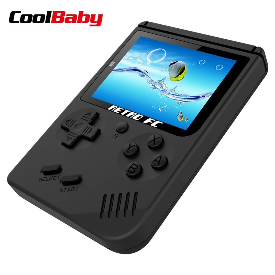 Coolbaby RS-6 Ретро портативная мини портативная игровая консоль 8 бит 3,0 дюймов цветной ЖК-дисплей Детский Цветной игровой плеер Встроенные игры 168