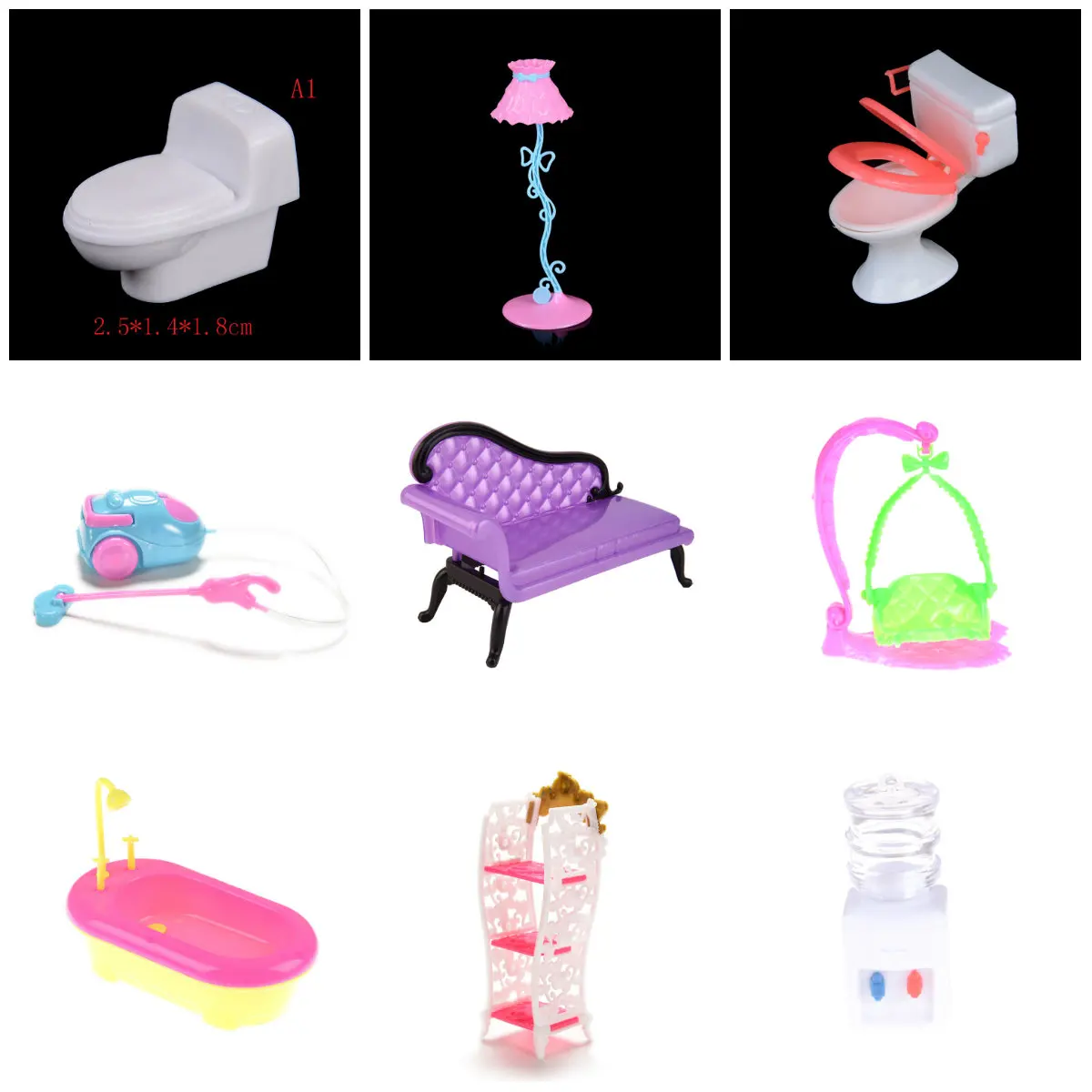 

Mini Vacuum Cleaner Dust Collector Toys Child Cute Bed Toilet Bathtub Doll Furniture For Baby Kids Play House Doll Accessories