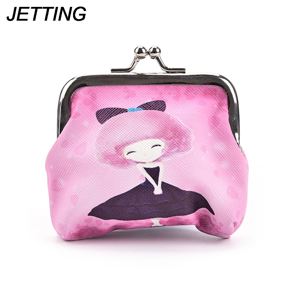 1PC Kawaii Cartoon PU Leather Coin Purses Children Hasp Coin Purse