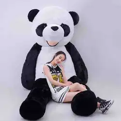 200 см Лидер продаж прекрасный панда плюшевые игрушки большой размеры белый и черный (без набивки)