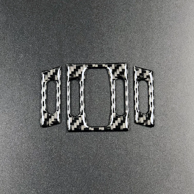 For BMW E60 2004-2010 5 Series Car-styling Carbon Fiber Interior Trim Central Air Conditioner Outlet Decoration Frame Cover (5)