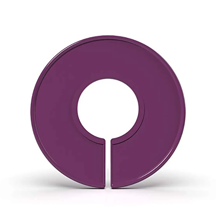 10 упак. вешалка для одежды бирки с размерами круглые вешалки разделители детский гардероб пустой бирки с размерами - Цвет: Фиолетовый