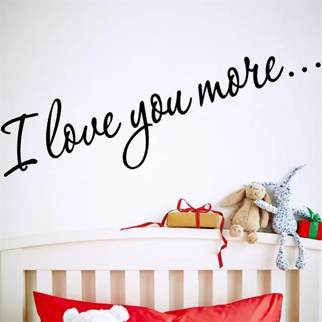 Warm Quote Words I LOVE YOU MORE Home Decal Wedding Decoration Wall Stunning Love Quotes Kids Warm Quote Words I LOVE YOU MORE Home Decal Wedding Decoration Wall Stunning Love Quotes Kids