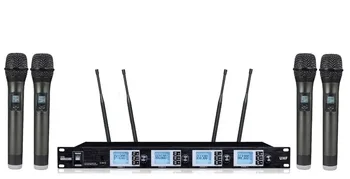 

Four Channel UHF Wireless Radio Microphone System U4200SB 19" rack Free Shipping draadloze microfoon professionele