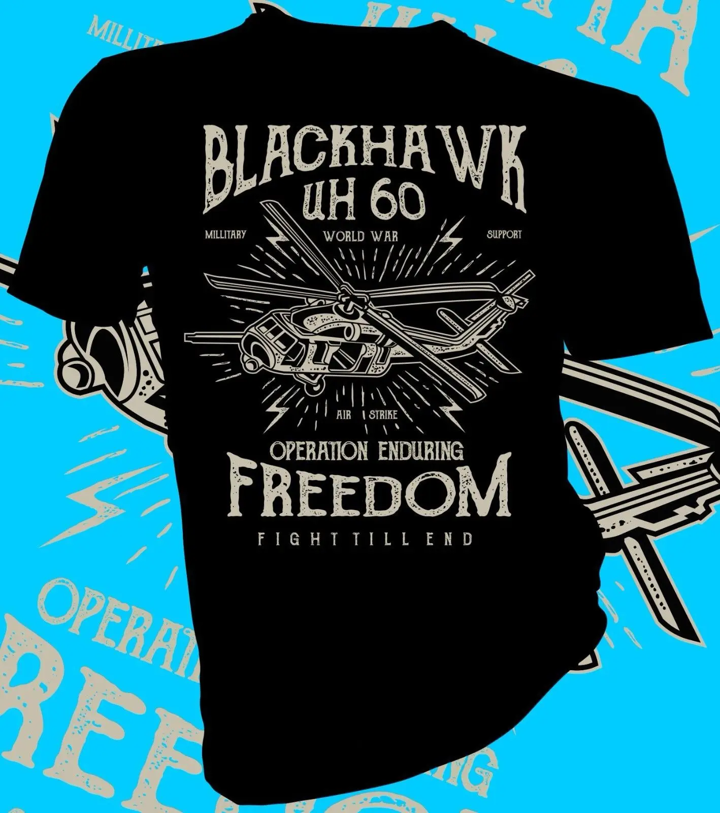 2019 Новая модная мужская футболка Black Hawk UH60 военная вертолет США взрослая унисекс &