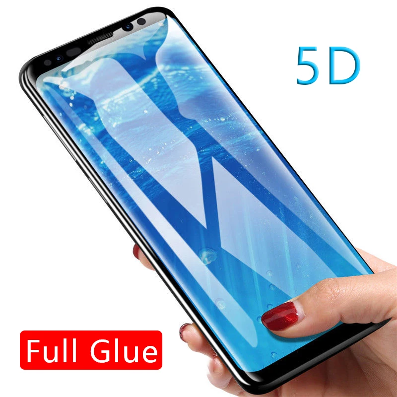 

5d full glue tempered glass for samsung j2 pro j4 j6 j8 2018 case protective screen protector phone safety tremp on the galaxy