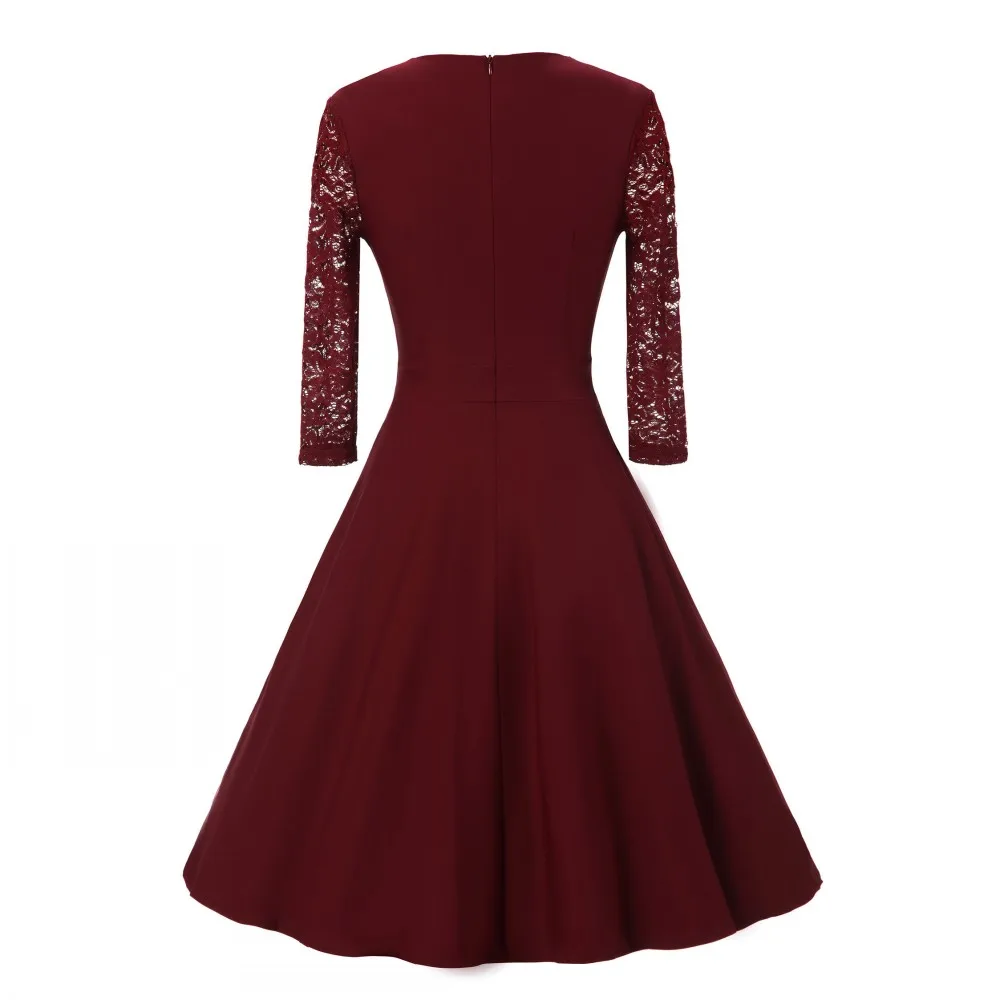 New Autumn Women Cocktail Party Dress Elegant A-Line Short Navy Blue Lady Cocktail Dresses Vintage Short Formal Prom Dress