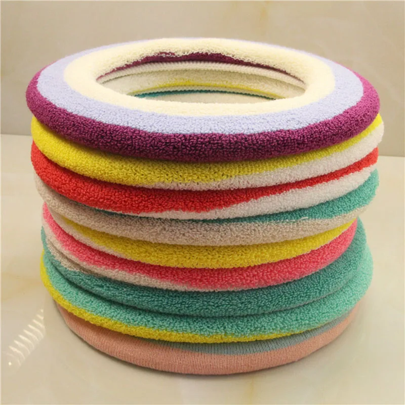 Rainbow random Удобный бархатный коралловый чехол для унитаза для ванной комнаты, моющийся стул для унитаза, стандартный мягкий чехол для унитаза с рисунком тыквы - Цвет: Rainbow random