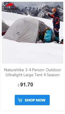 Naturehike старый CloudUp 3 серии открытый сверхлегкий большой зимний Glamping Палатка 4 сезона Профессиональный двухслойный кемпинговый тент