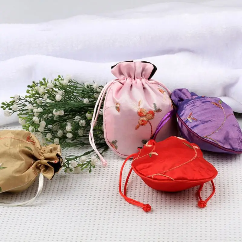 Высококачественная 1 шт. традиционная шелковая дорожная сумка, Классическая китайская вышивка, упаковка для ювелирных изделий, сумка-Органайзер, сумки