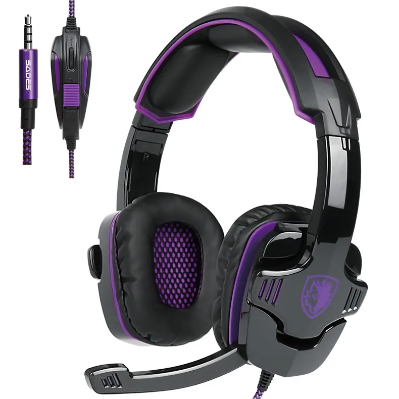 SADES SA930 PS4 Headphones 3.5mm Stereo Gaming Headset Gamer with Microphone for MacCell PhonePs4Tablet (10)