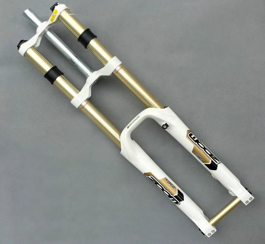Новая вилка с зумом 26/2" дюймов DH Велосипедная вилка с подвеской 20 мм через ось Спусковая вилка