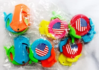 

50 Mini Shooter Flying Disc Disk America Flag USA 491 Toys Boys Girls Party Bag Fillers Kid Game Favour Pinata Favors Gift Prize