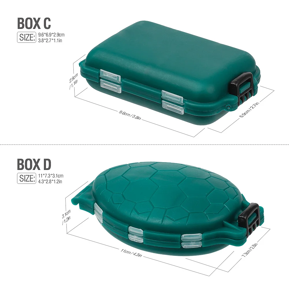 Waterproof 10 Compartments Eco-Friendly Plastic Fishing Tackle Box Portable Fishing Lure Hook Rig Bait Storage Case Pesca Tackle
