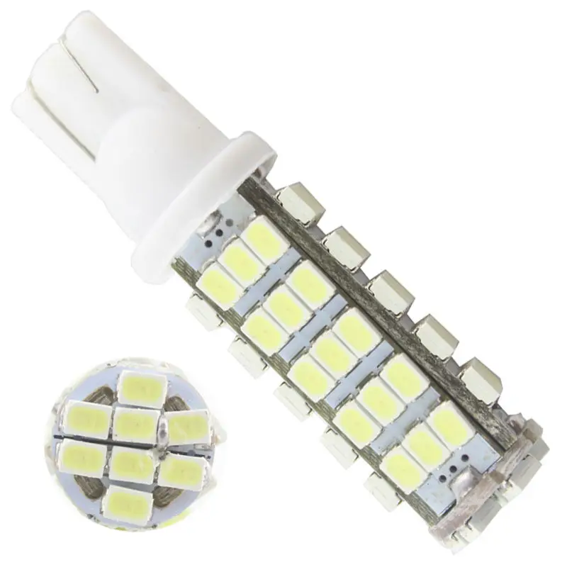 

Super Bright!! 100x T10 68 SMD 194 168 1206 68 SMD LED light Bulbs Super white Signal Light Wedge Light Bulb 12V Auto Lighting