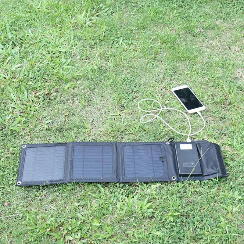 Портативная солнечная панель 8 Вт солнечная панель power bank 10000 мАч sunpower складная солнечная батарея зарядное устройство для телефона на открытом воздухе lightZ70