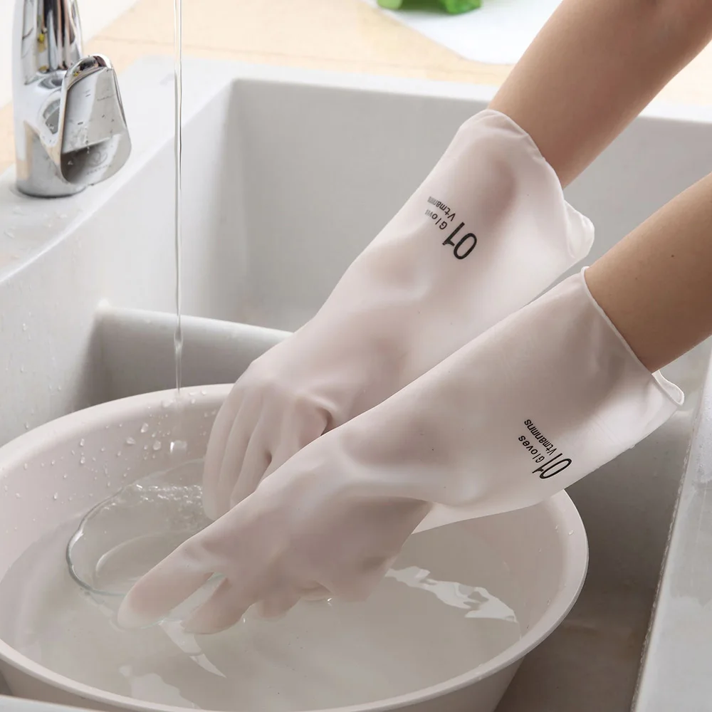 1 Pair Waterproof Long Sleeve Magic gloves Latex Kitchen Cleaning Gloves Wash Dishes Dishwashing Gloves House Clean Rubber Tools 1 Pair Waterproof Long Sleeve Magic gloves Latex Kitchen Cleaning Gloves Wash Dishes Dishwashing Gloves House Clean Rubber Tools