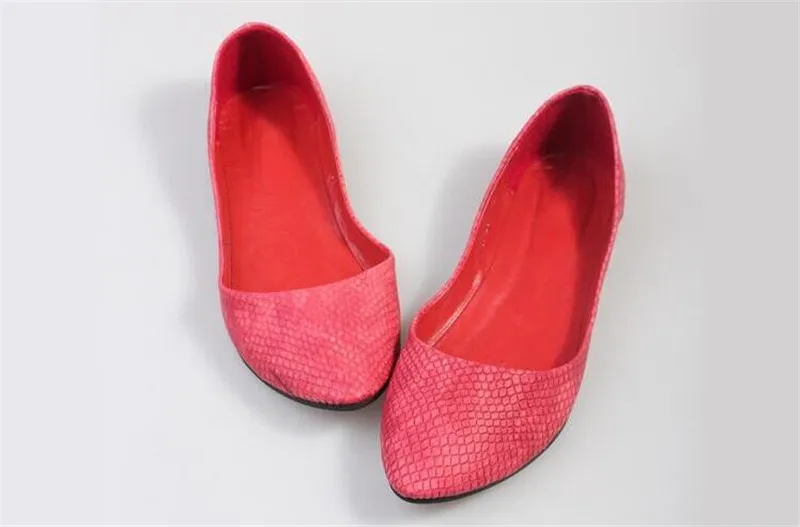 CEYANEAO2018 Весна Змеиный узор туфли на плоской подошве Удобные женские туфли на плоской подошве повседневная обувь Острый носок обувь с мягкой подошвой Для женщин FlatsE1224