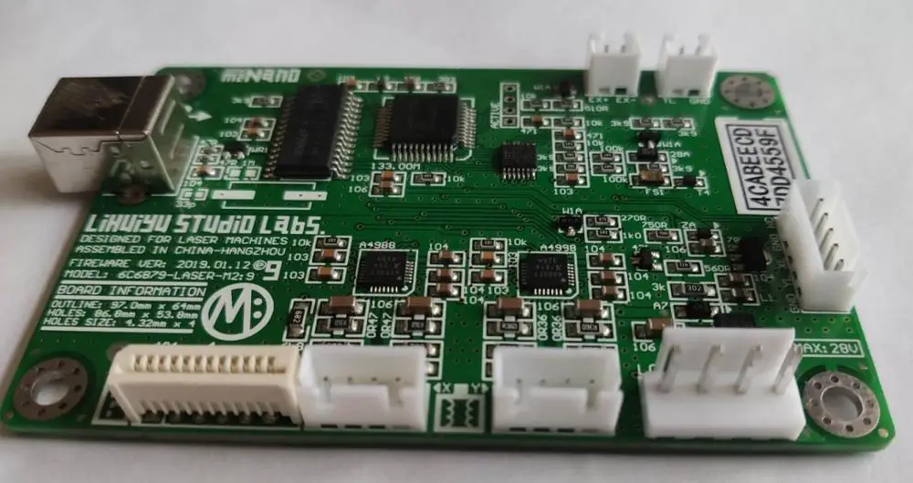 

LIHUIYU M2 Nano Laser Controller Mother Main Board Mother Board System Used for Co2 Engraver Cutter Machine 3020 4030 6040