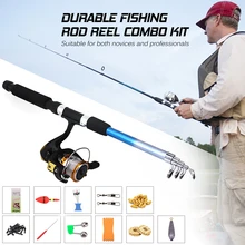 LIXADA рыболовная удочка с телескопической удочкой спиннинговые Катушки Рыболовная Сумка-переноска Приманка леска наборы для путешествий Рыбалка