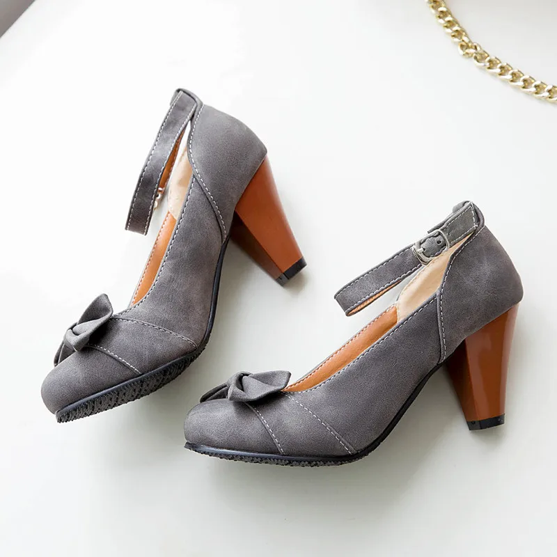 MoonMeek/Лидер продаж года; новая обувь; женские туфли-лодочки с круглым носком и пряжкой; женская обувь; элегантные женские туфли на высоком каблуке для выпускного; женская обувь размера плюс