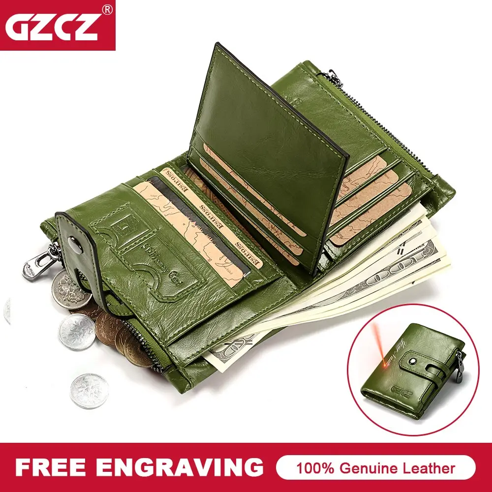 Short Wallets Genuine Leather Women Men Wallet New Fashion Coin Purse Zipper&Hasp Design Brand With Card Holder Pocket Green Red Short Wallets Genuine Leather Women Men Wallet New Fashion Coin Purse Zipper&Hasp Design Brand With Card Holder Pocket Green Red