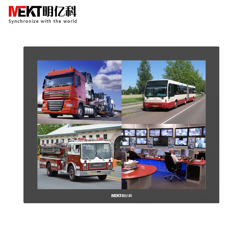 15/17/19-inch screen monitor HD&MI/VGA/BNC input video surveillance display