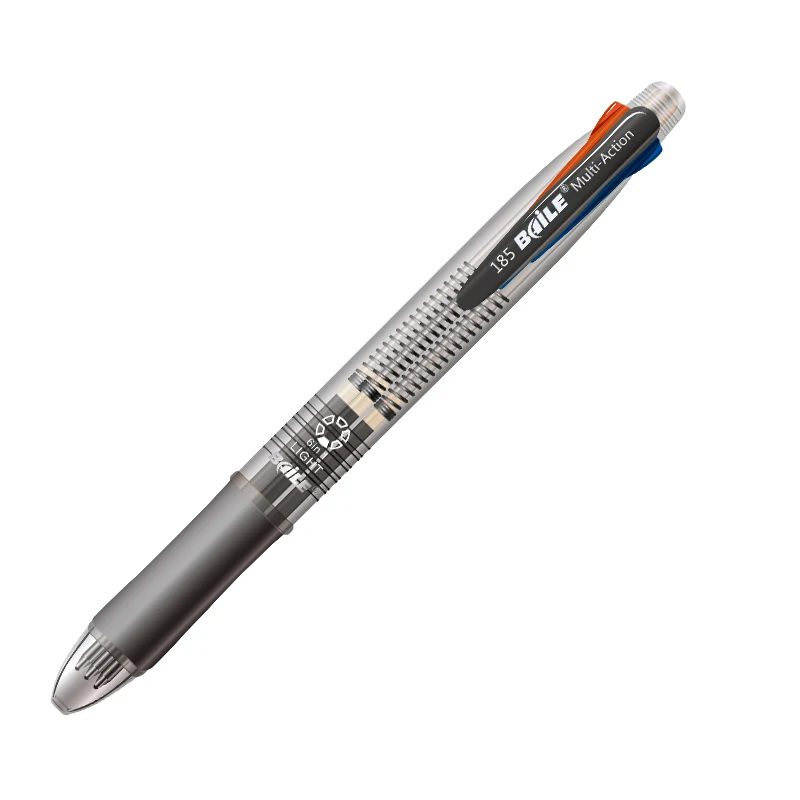 

4+1 hand-painted color multi-function atomic pen four-color ballpoint pen plus automatic pencil 10pcs/lot